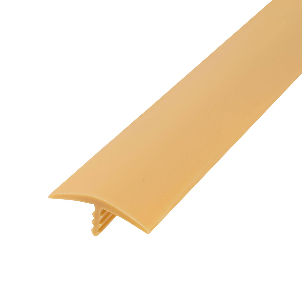Light Buttercotch 1-1/8 inch Flexible Polyethylene T-Molding 250 Foot Coil V59617