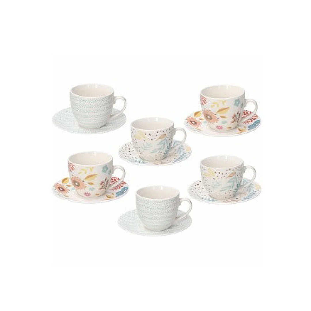 Tea Cup and Saucer Set 6 N31872