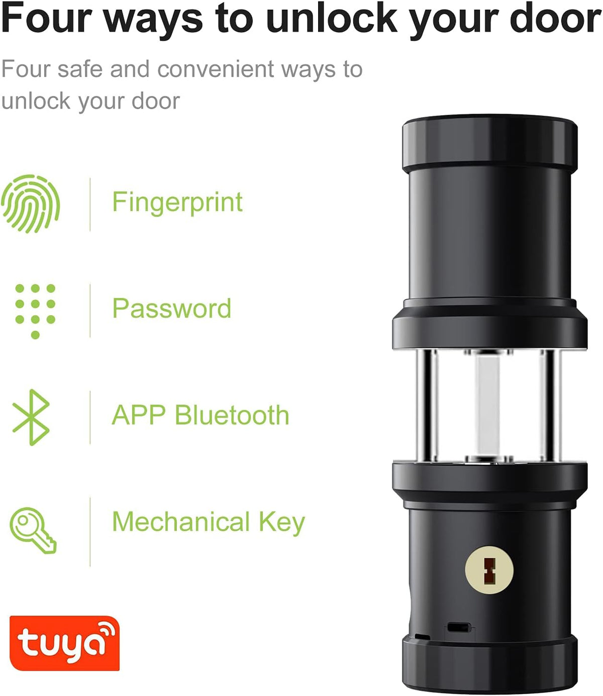 Smart Lock 4-in-1 Keyless Entry Door Lock Pack of 2 R94148