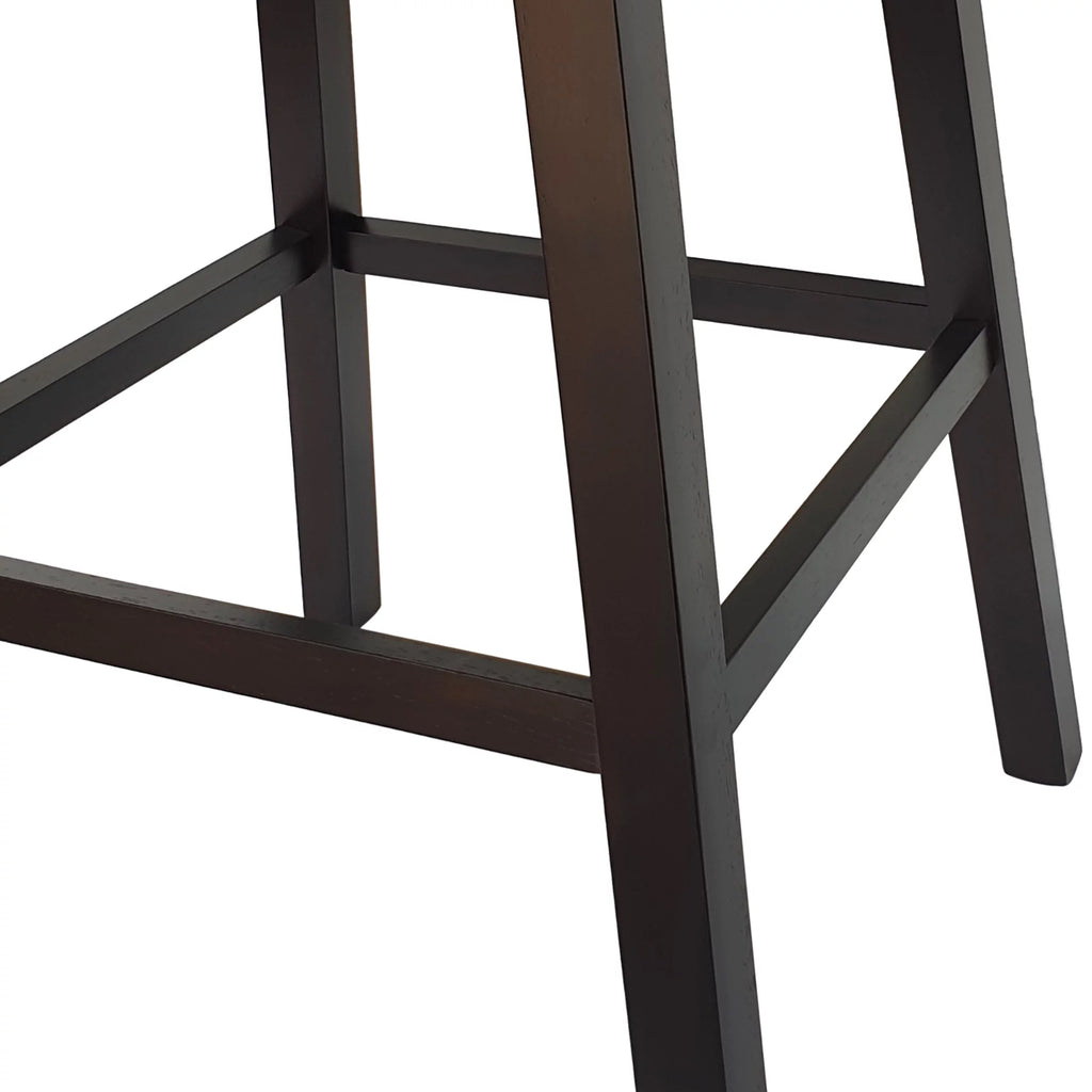 Navy Blue Upholstered Swivel Bar Stool F8027