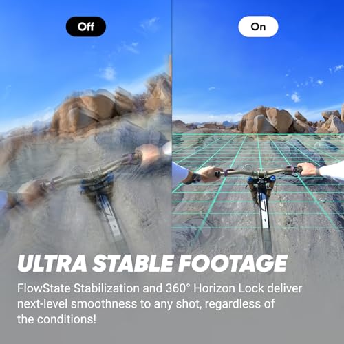 Waterproof 8K 360 Action Camera with Removable Lens Guards X30972