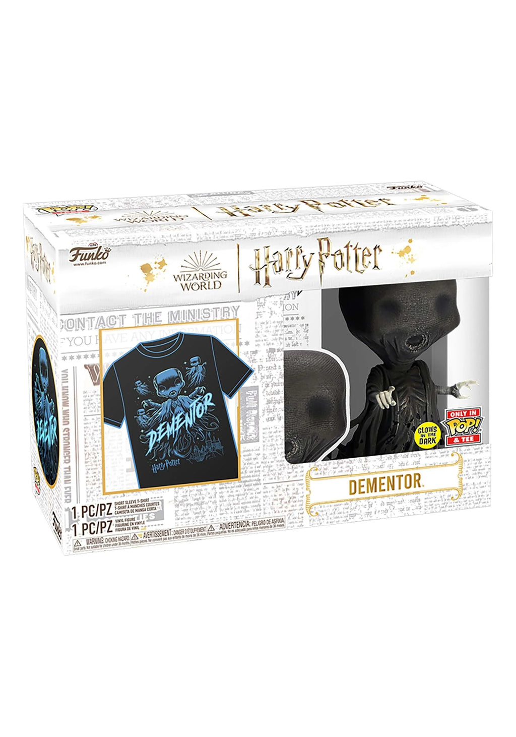 Harry Potter Dementor Glow POP! & Tee A64766