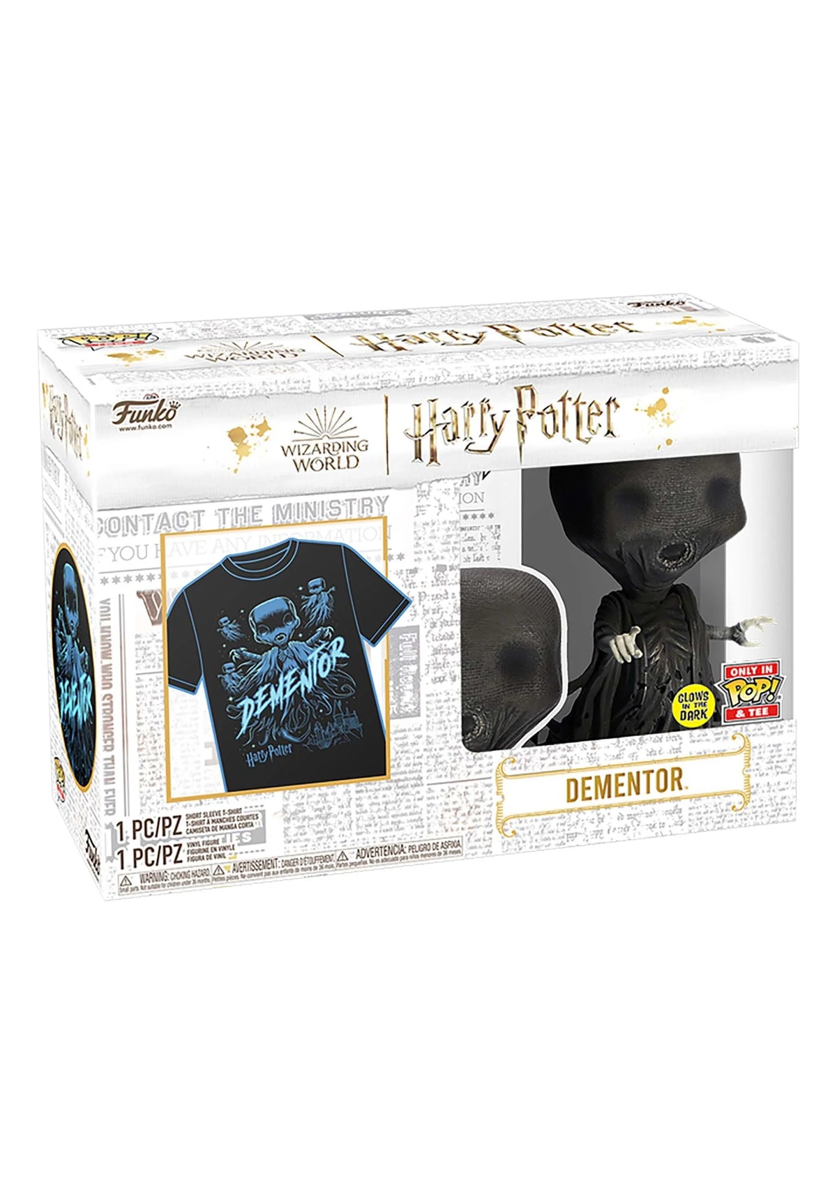 Harry Potter Dementor Glow POP! & Tee A64766
