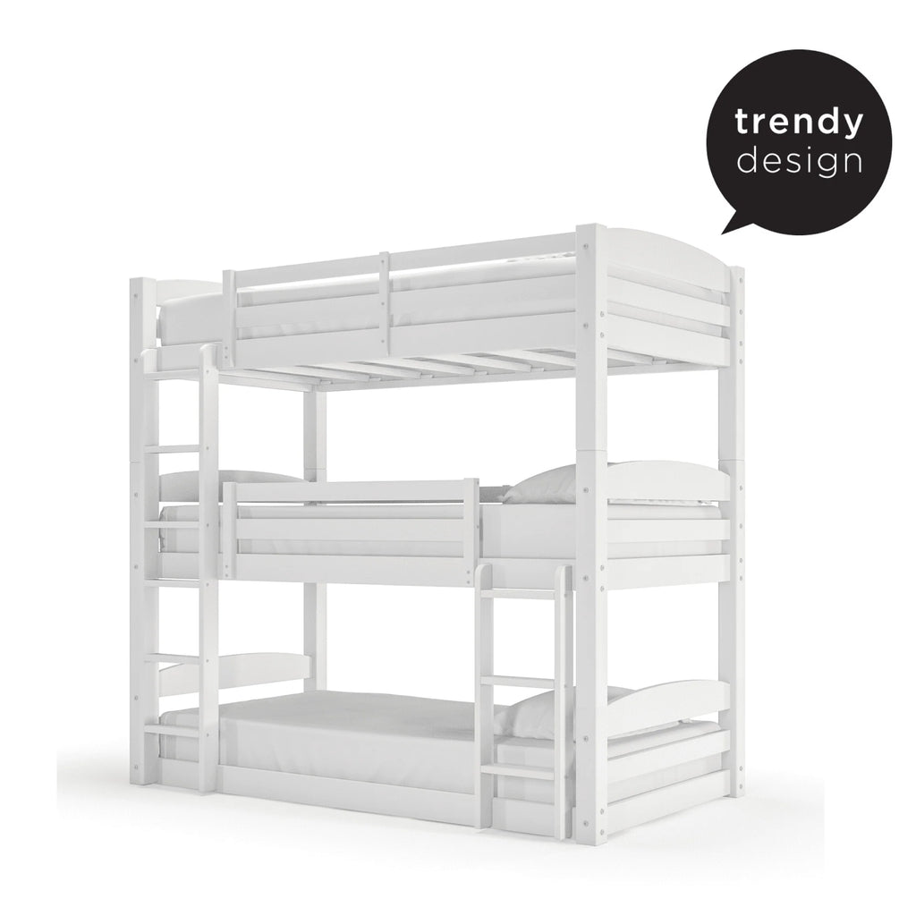 Twin Over Twin Over Twin Convertible Bunk Bed Q89988