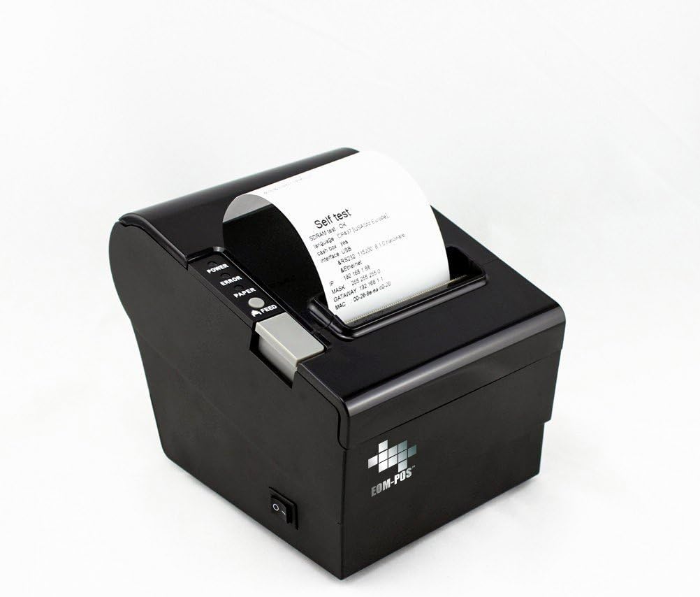 Thermal Receipt Printer with USB Ethernet Serial Ports Auto Cutter I688