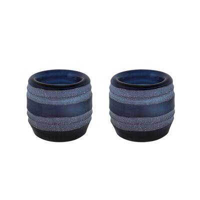 2 Piece Glass Tabletop Votive Holder Set D34210