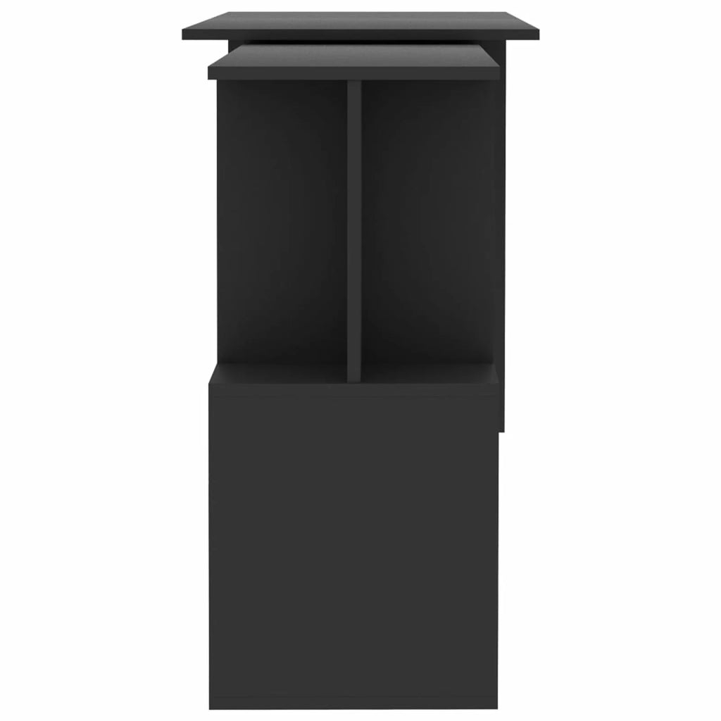 Gray Engineered Wood Corner Desk J148