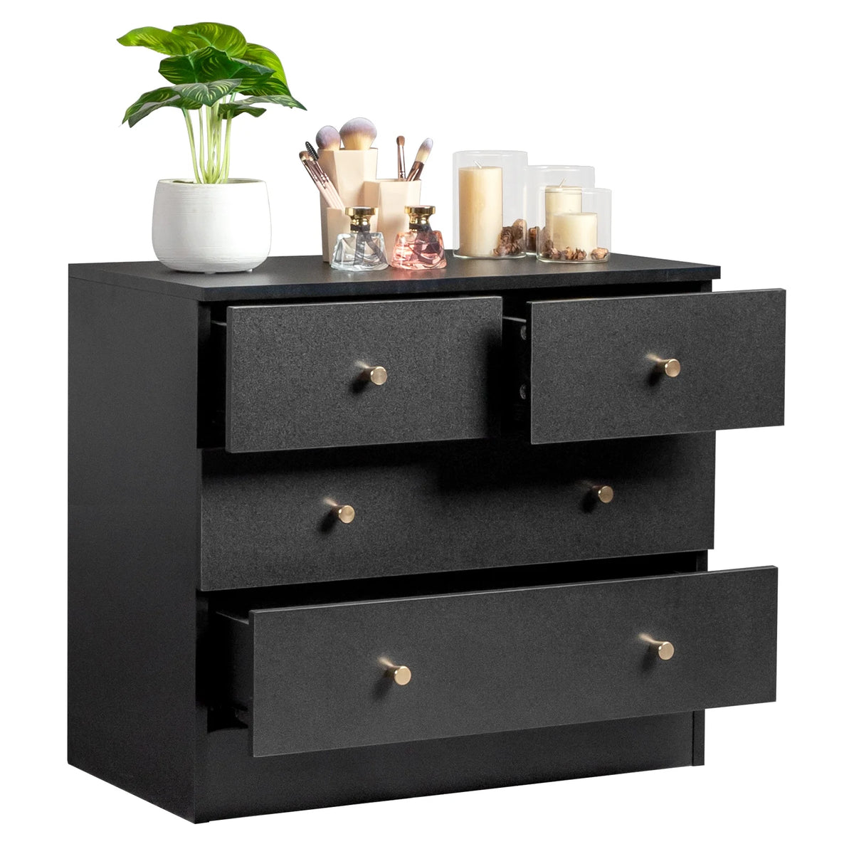 White 7 Drawer Wood Dresser N735