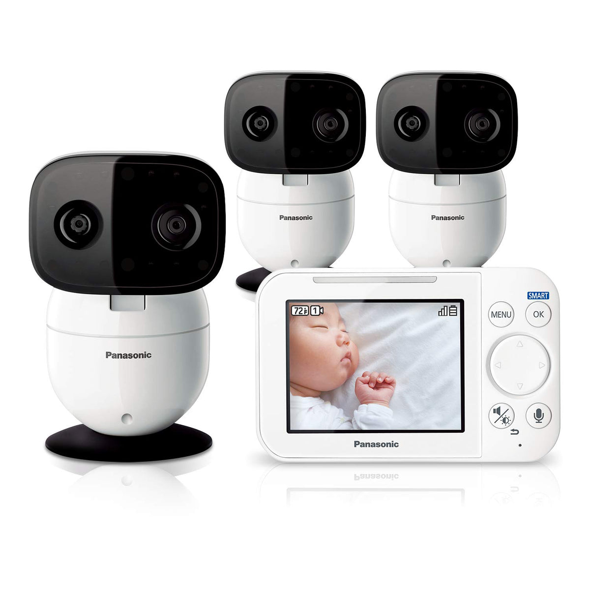 Baby Monitor with Camera and Audio, 3.5” Color Video, 2-Way Talk L4360