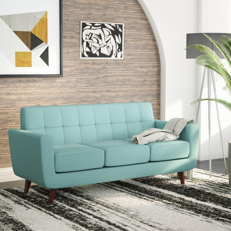 Linen Upholstered Tufted Sofa J451537