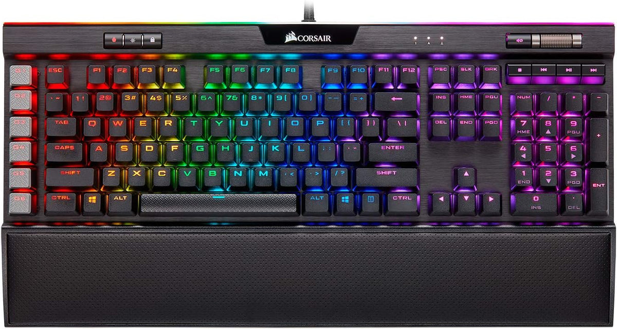 Black Mechanical Gaming Keyboard with Cherry MX Speed RGB Silver M837
