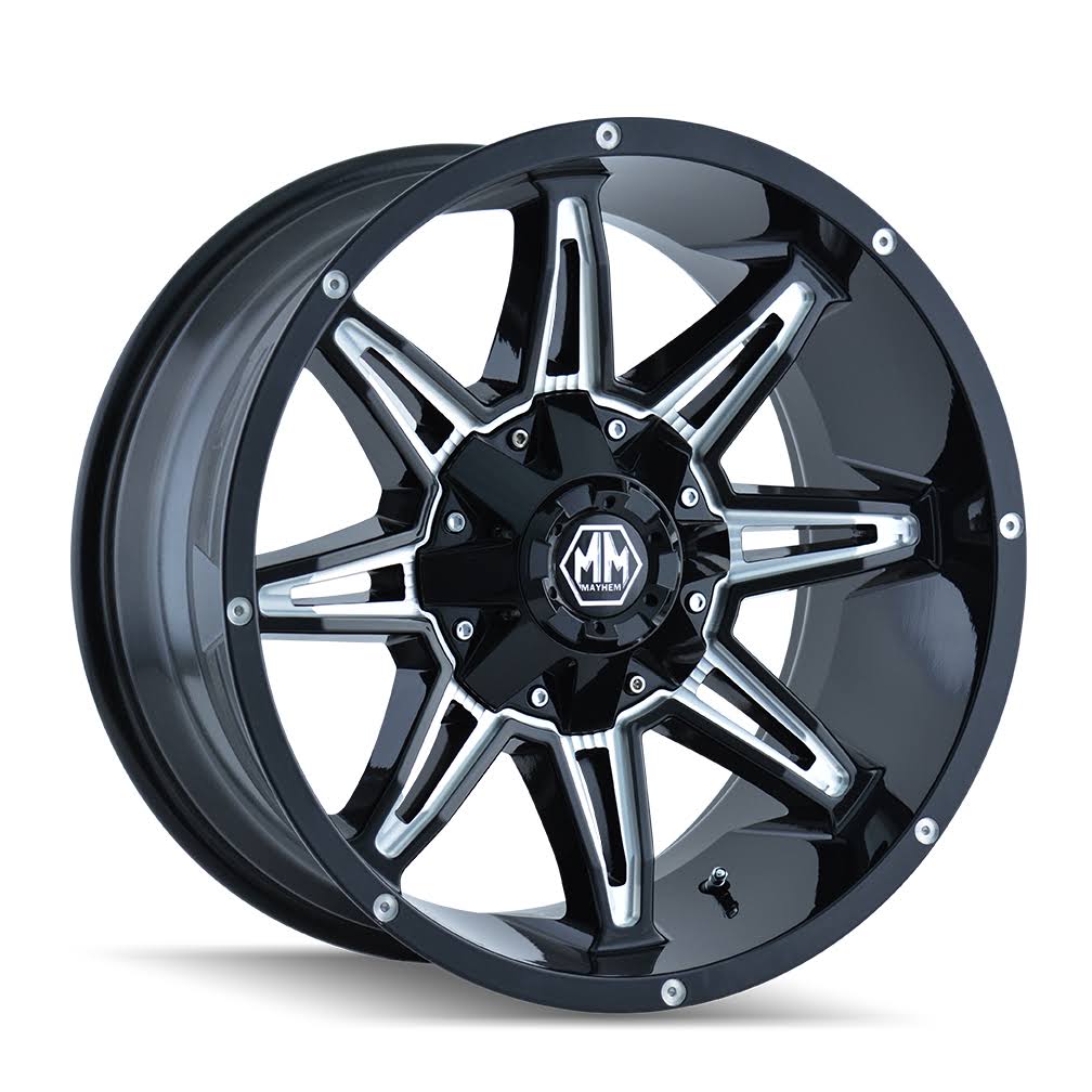 Black/Milled Spokes 18x9 Wheel J100