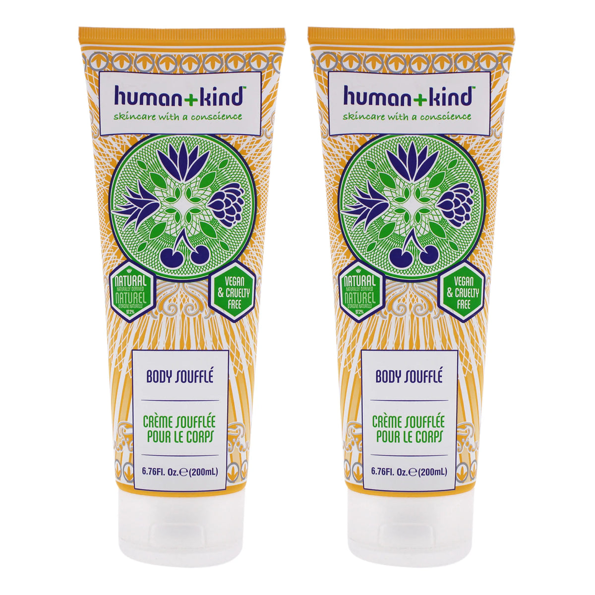 Body Souffle Cream Tube Pack of 2, 6.76 oz Body Cream Q963