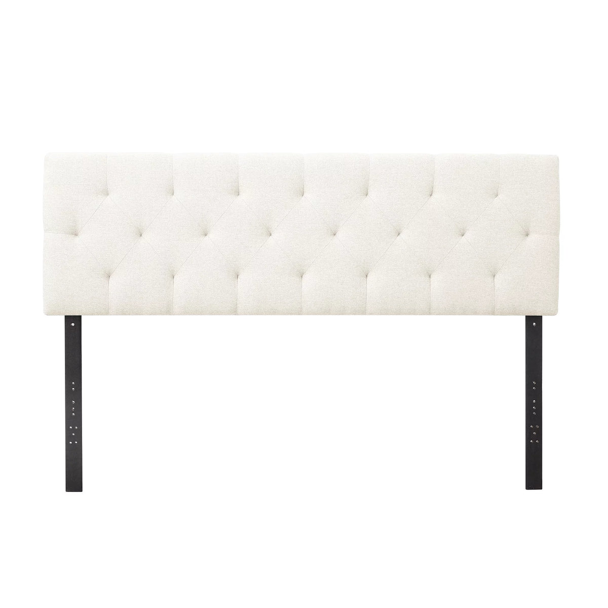 Cream Diamond Tufted Upholstered Headboard P2989