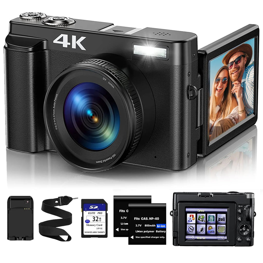 4K Digital Camera with 32GB Card Q383