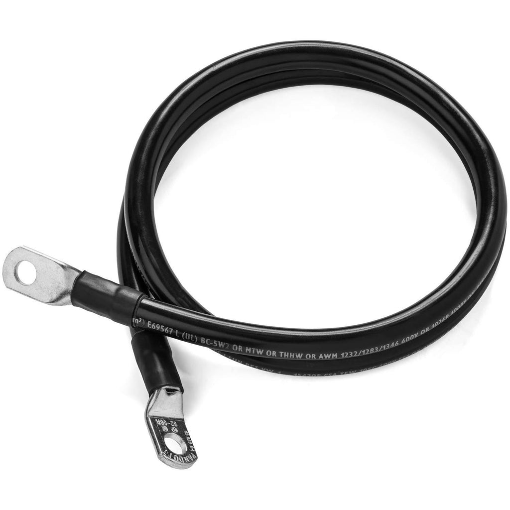Single Black 8 ft 4/0 AWG Battery Cable H749513