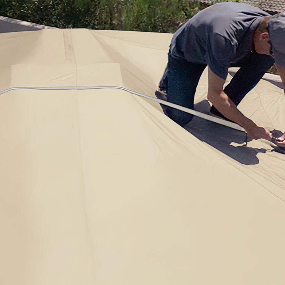 Tan Gray Waterproof Heavy Duty RV Cover G44648