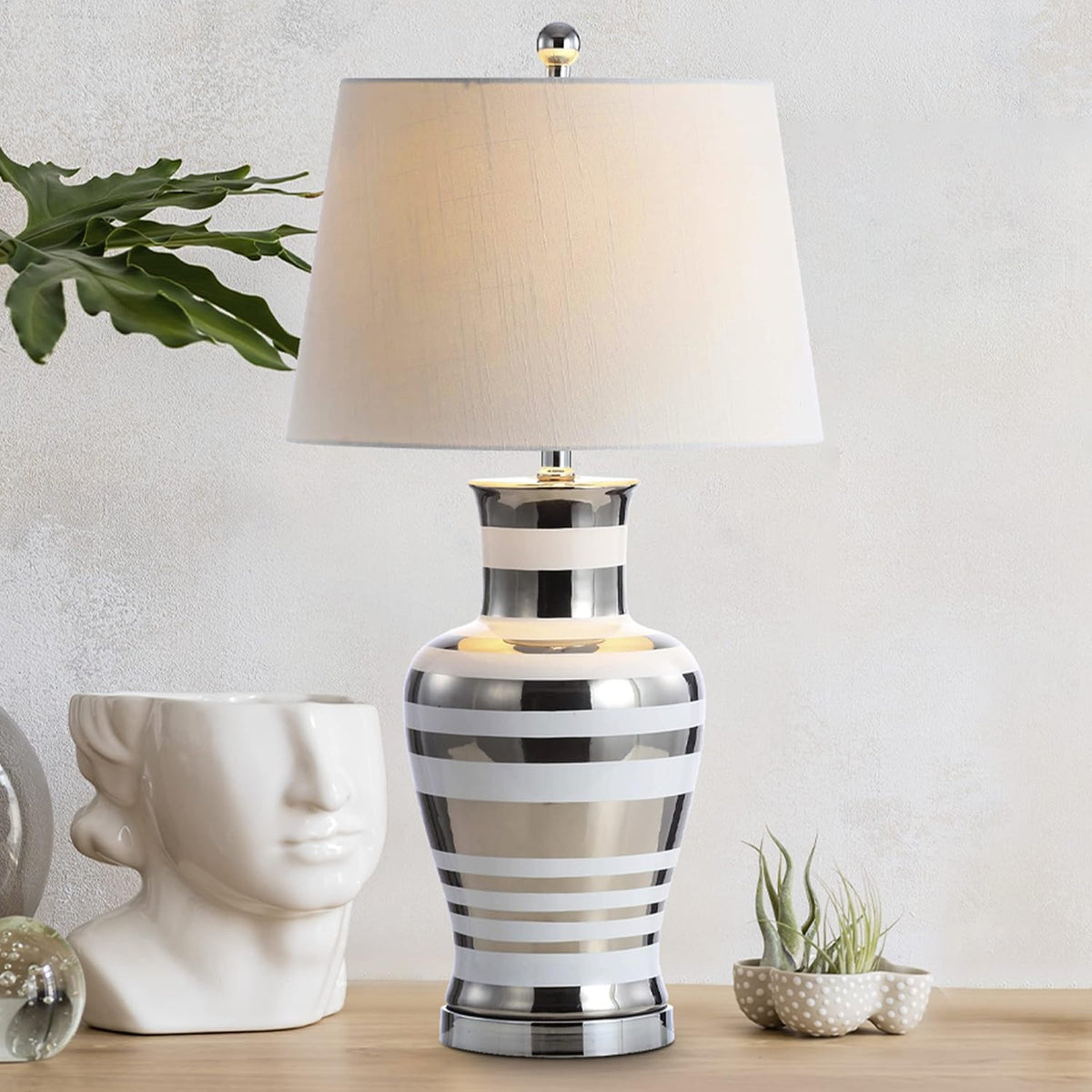 Silver White LED Table Lamp H487806