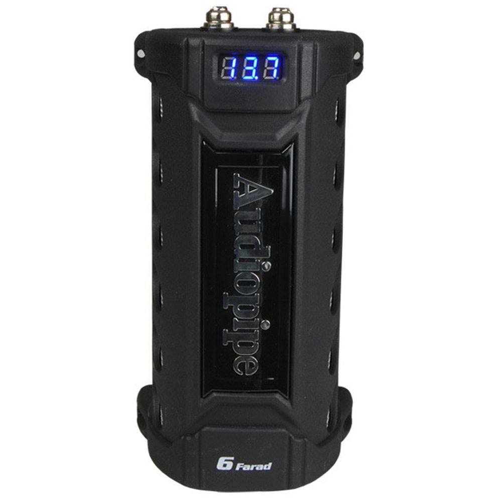 Black 6 Farad Capacitor with Digital Display S980