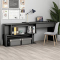 Gray Engineered Wood Corner Desk J148