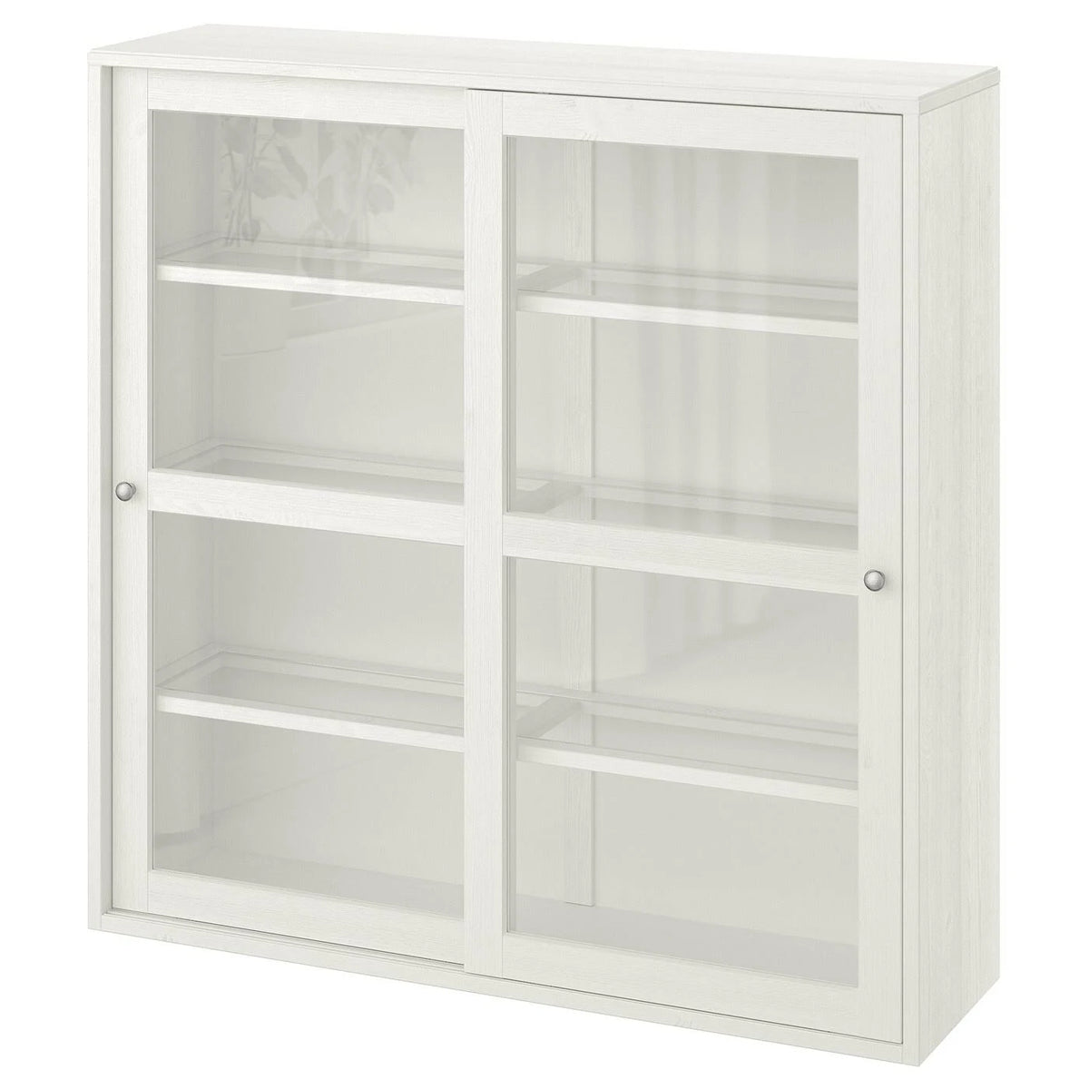 White Glass-Door Cabinet G480037