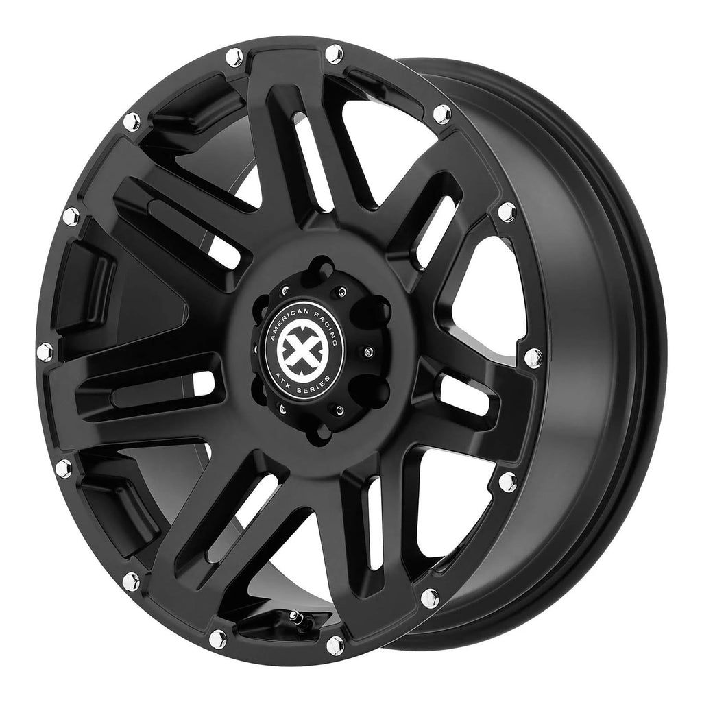 Black 17x9 6x135 18mm Wheels G4255
