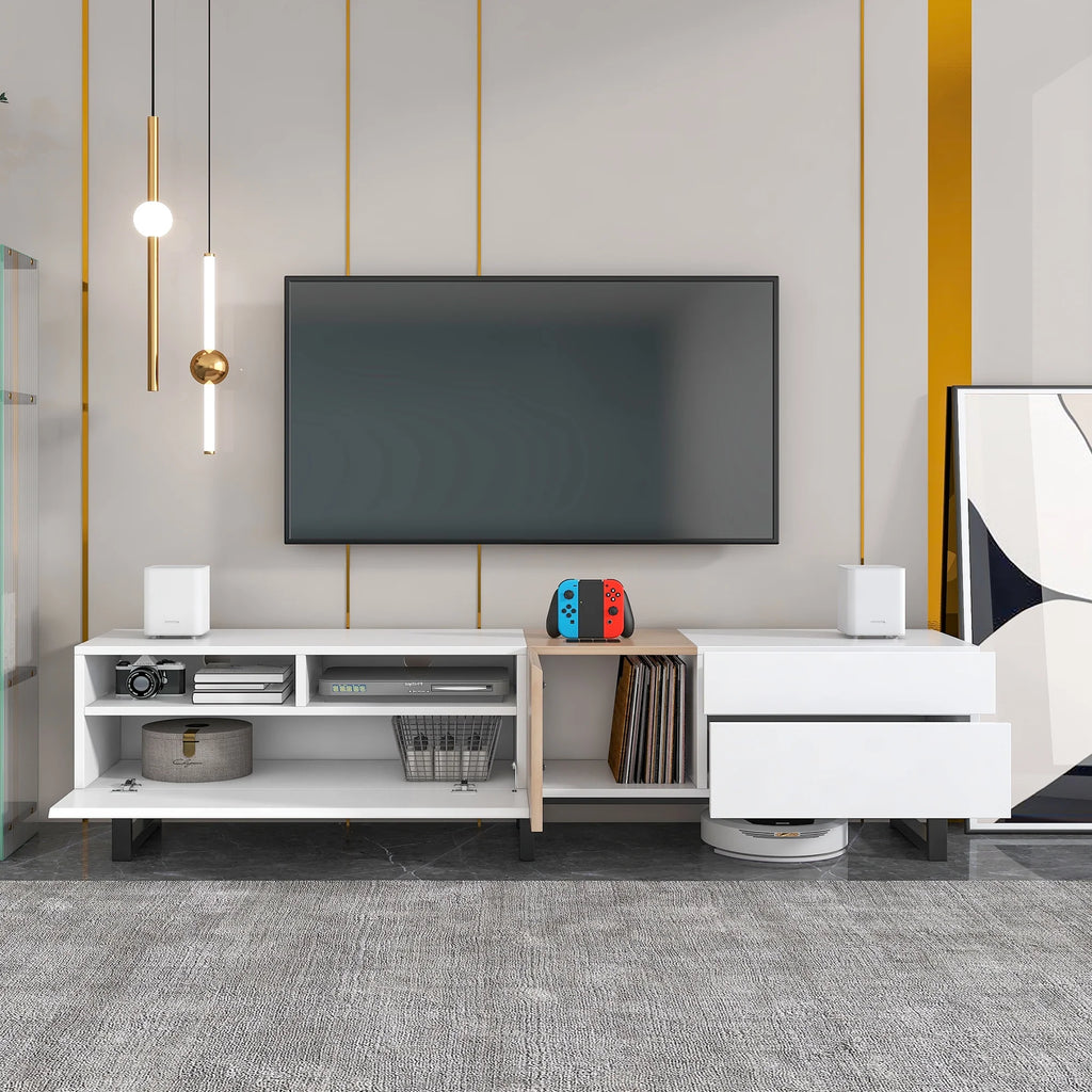 Modern TV Stand with Double Storage Space B498751