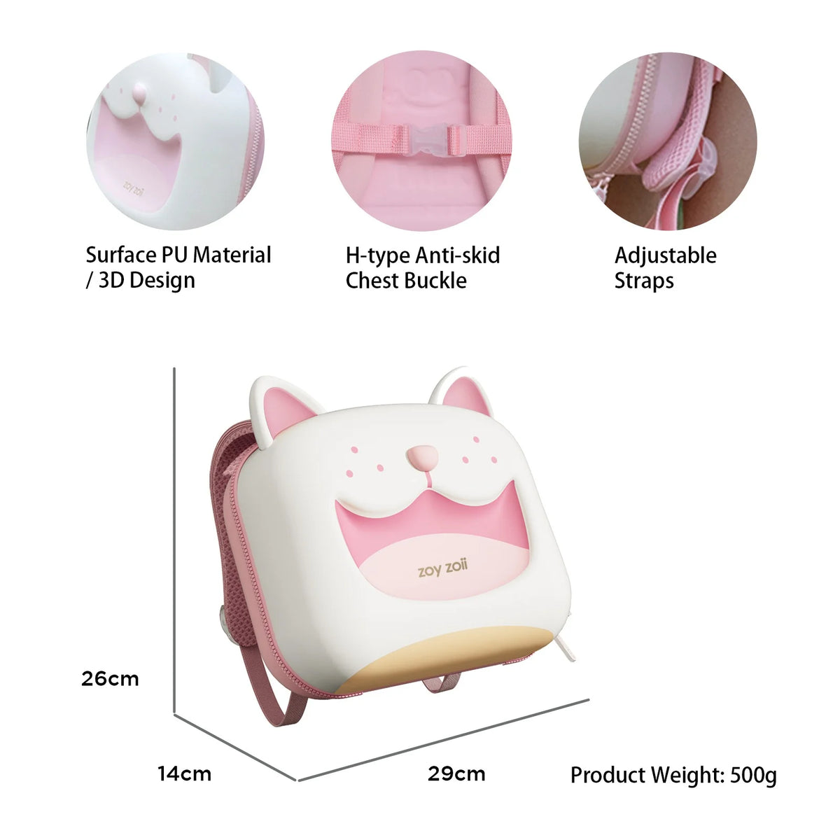 Sweetheart Kitty Waterproof Kids Backpack I5613