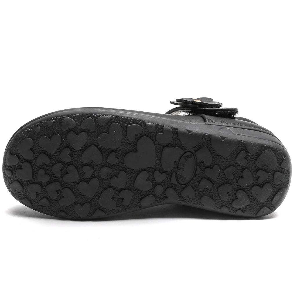 Black Mary Jane Flat School Uniform Shoes R70558