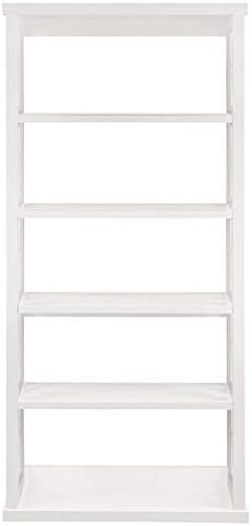 White 5 Shelf Bookcase O4164