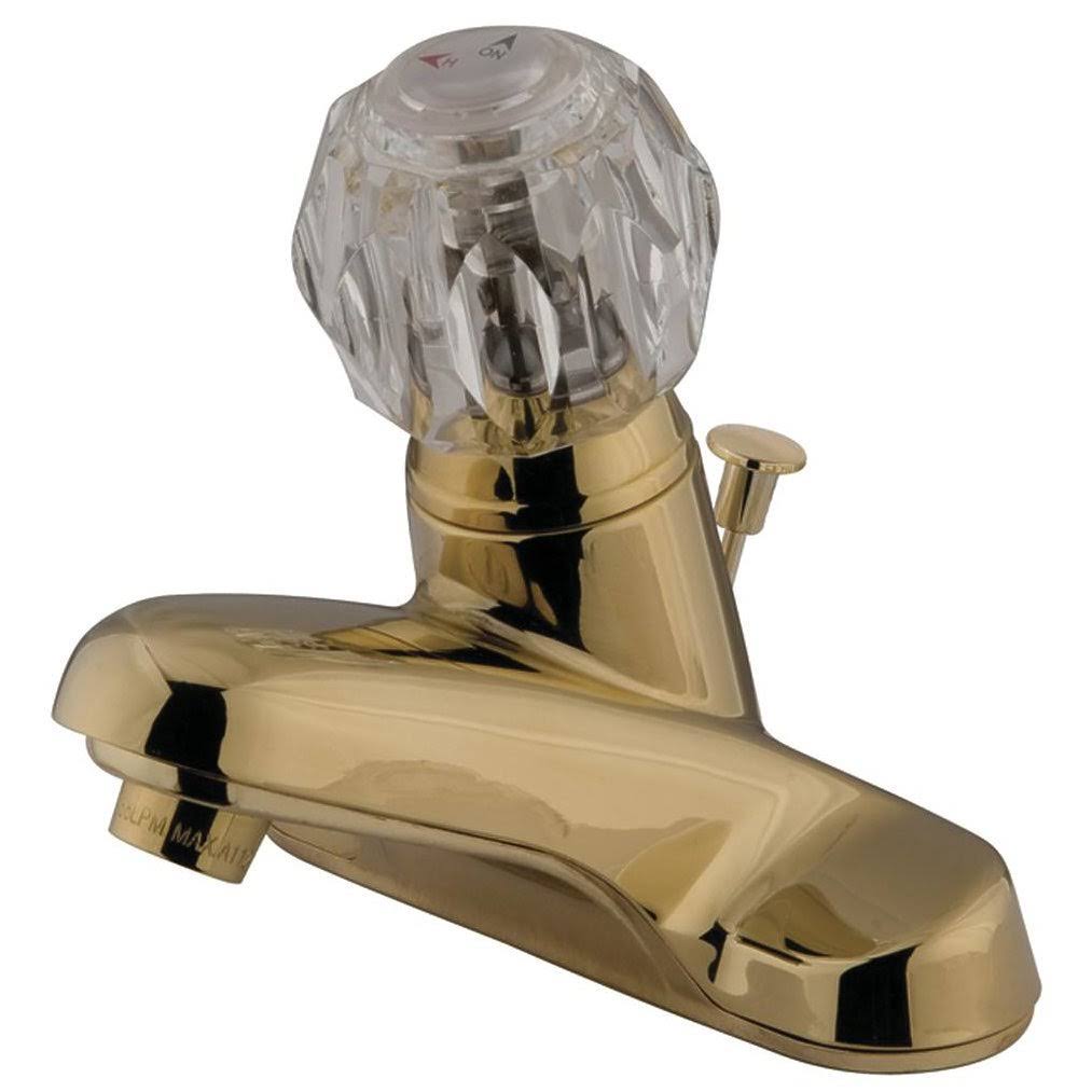 Polished Brass Single Handle Centerset Lavatory Faucet with Pop-Up G22862