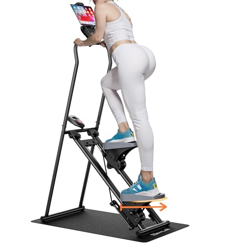 Stair Stepper Machine with Device Holder & Silicone Floor Mat B747956