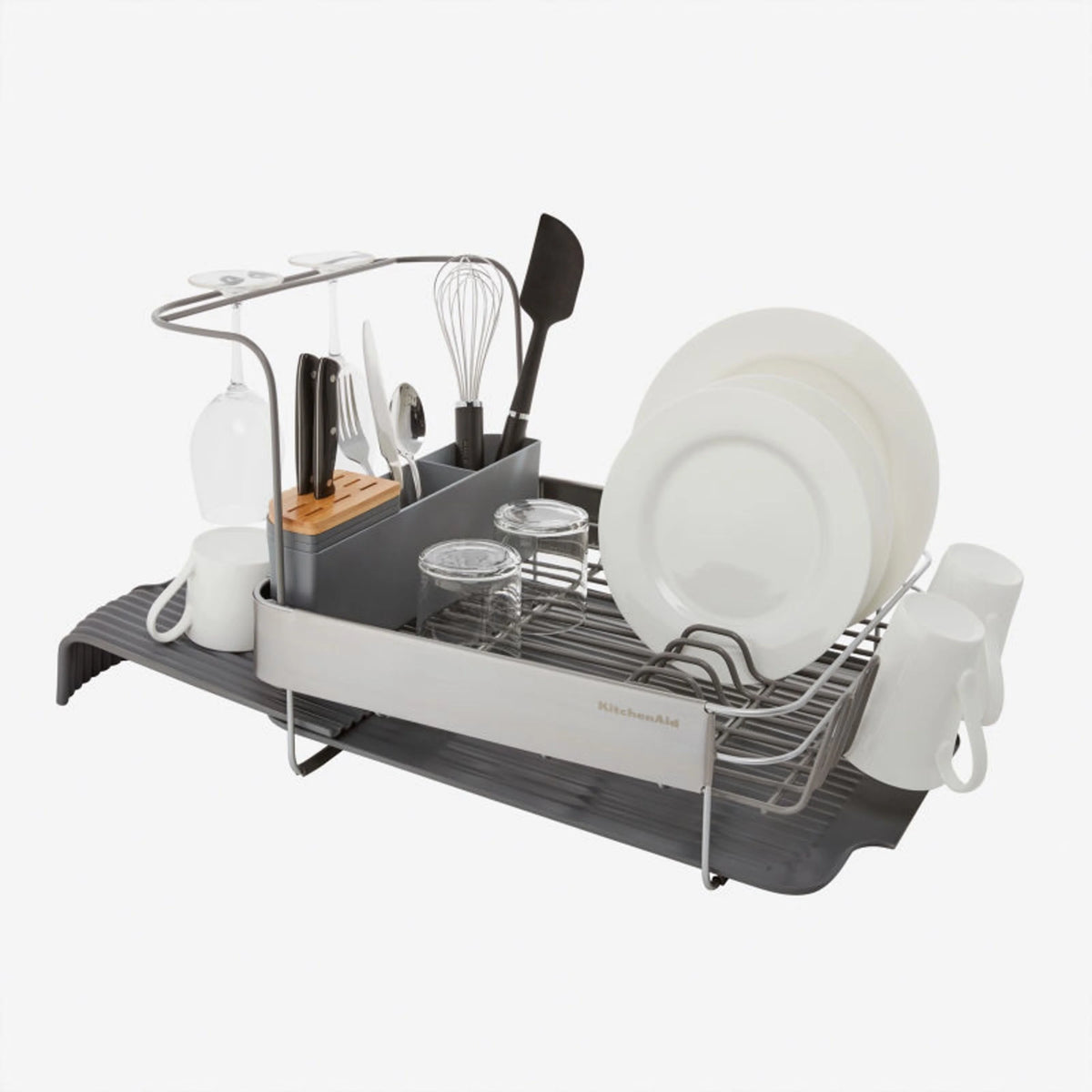 Charcoal Expandable Dish-Drying Rack F2418