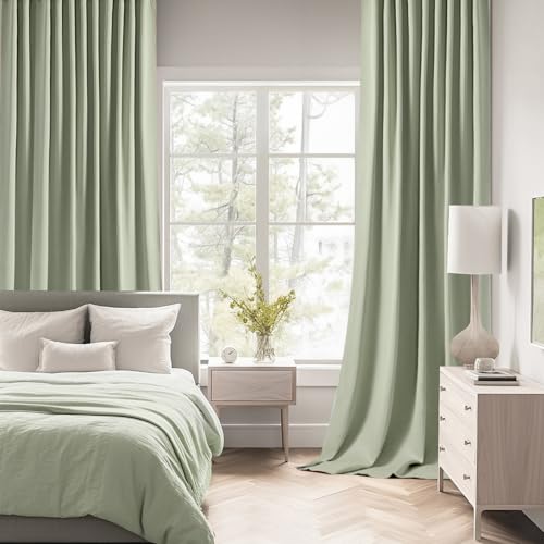 Cappuccino Brown Blackout Curtains 84 Inch Length 2 Panels Set K485897