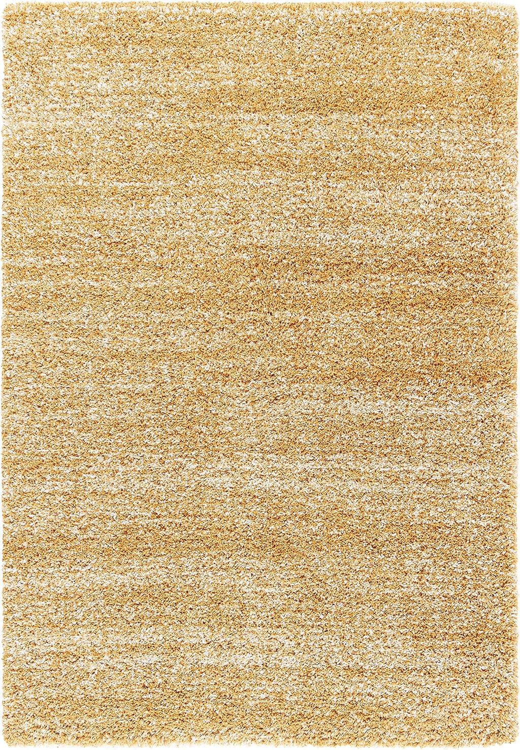 8' x 10' Gold Ivory Shag Area Rug Y12042