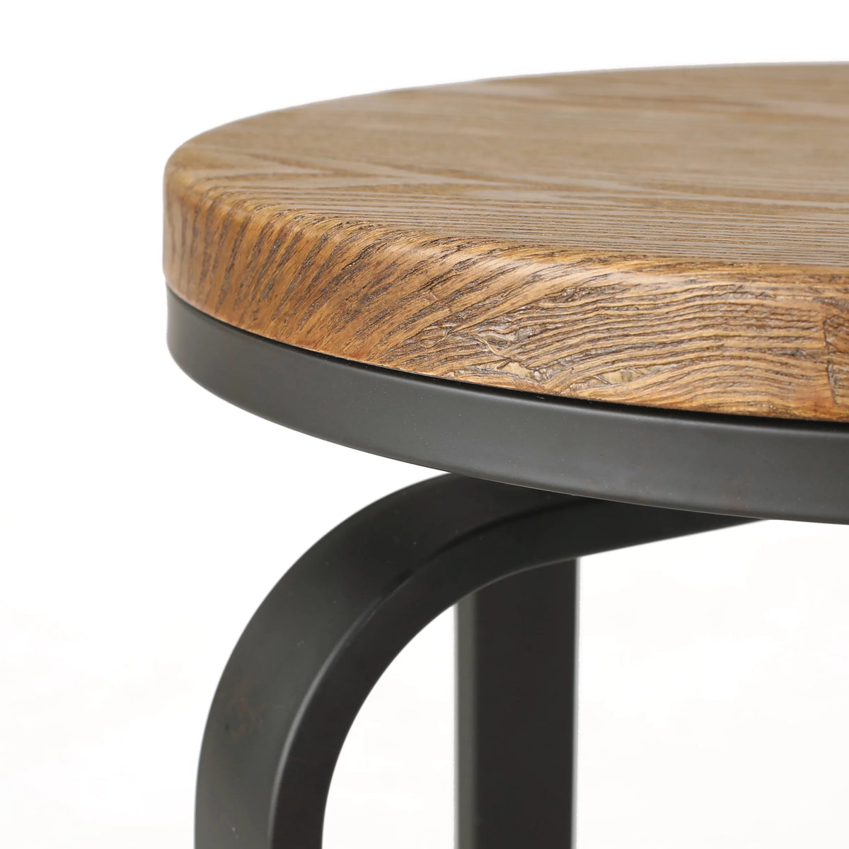 Natural Wood Swivel Counter Stool Set of 2 D931627