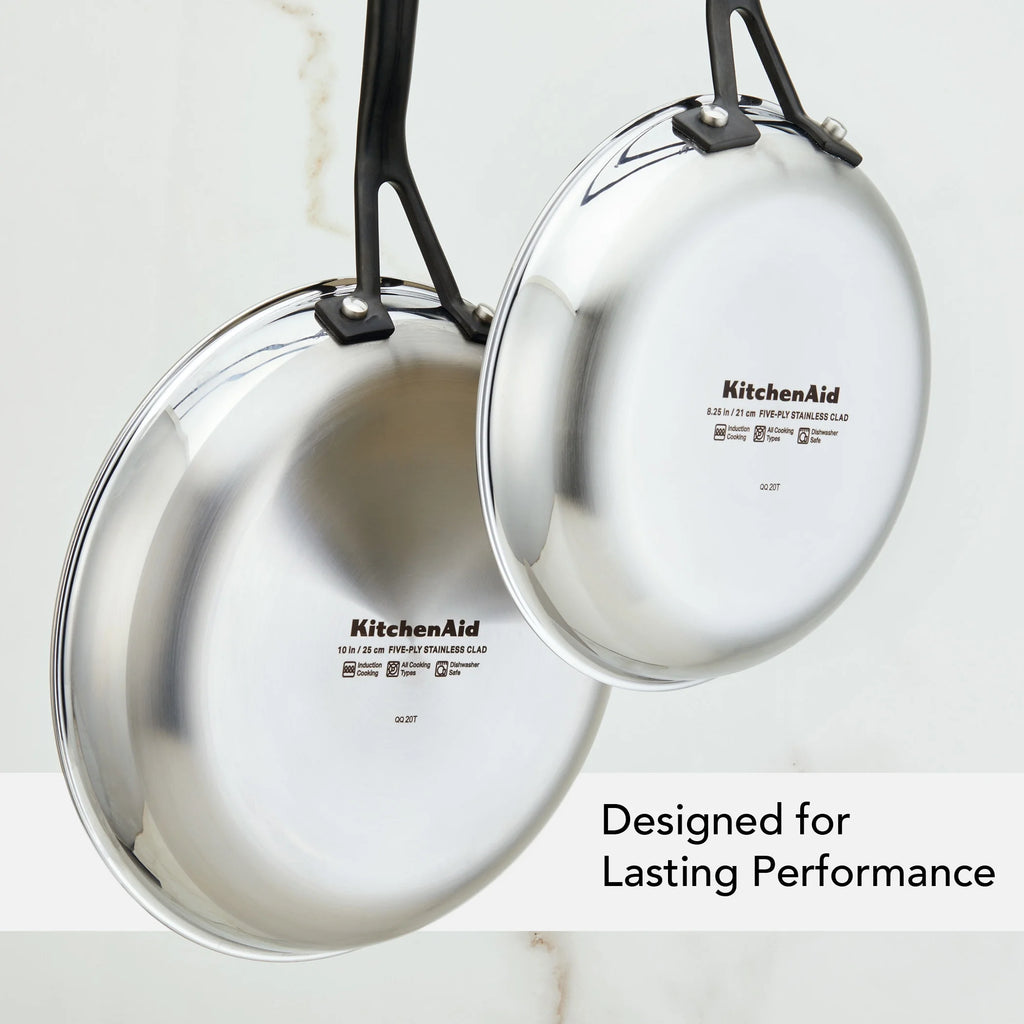 2 Piece Stainless Steel Induction Frying Pan Set C406