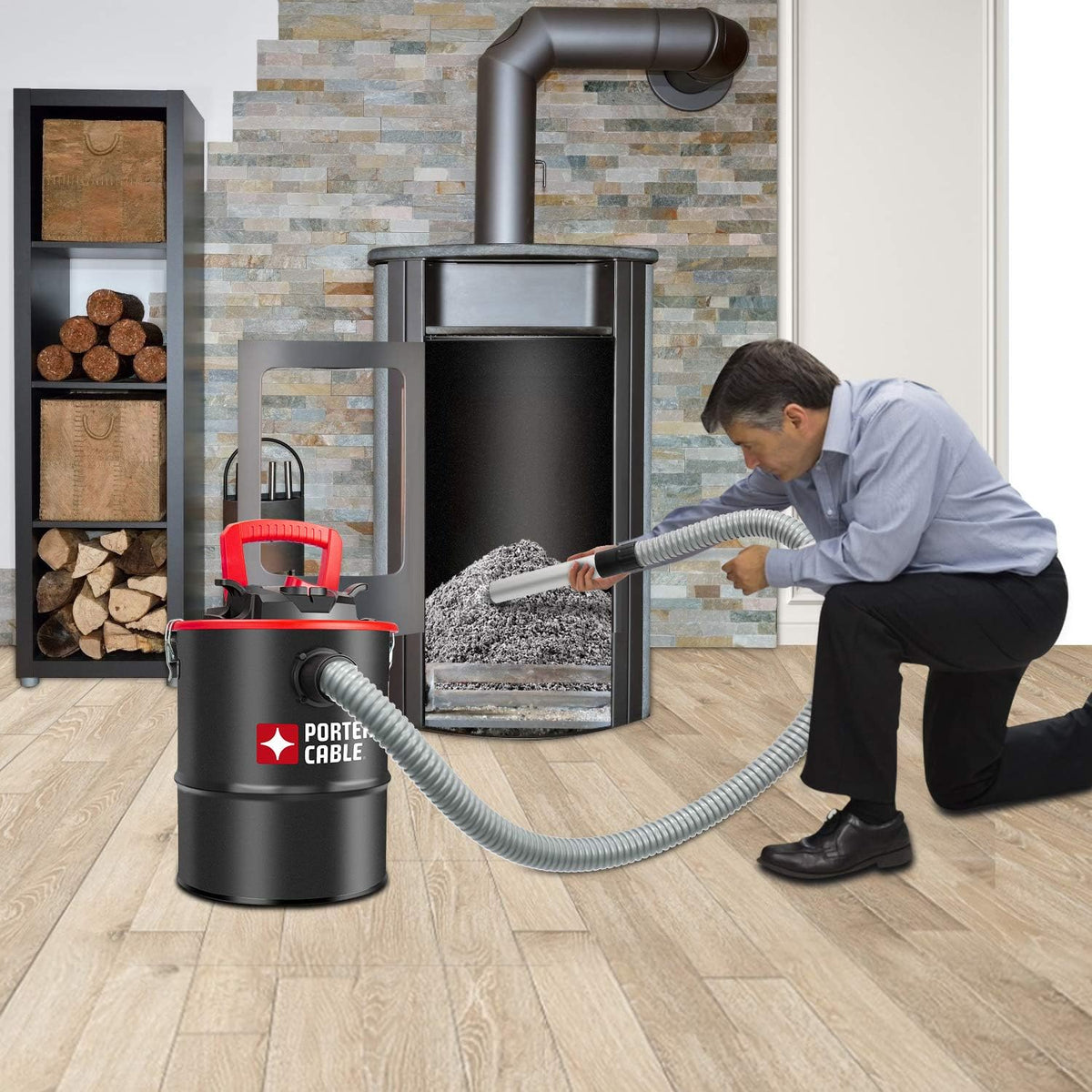 4 Gallon Ash Vacuum, 4 Peak HP, Black, Pack of 2 J30476