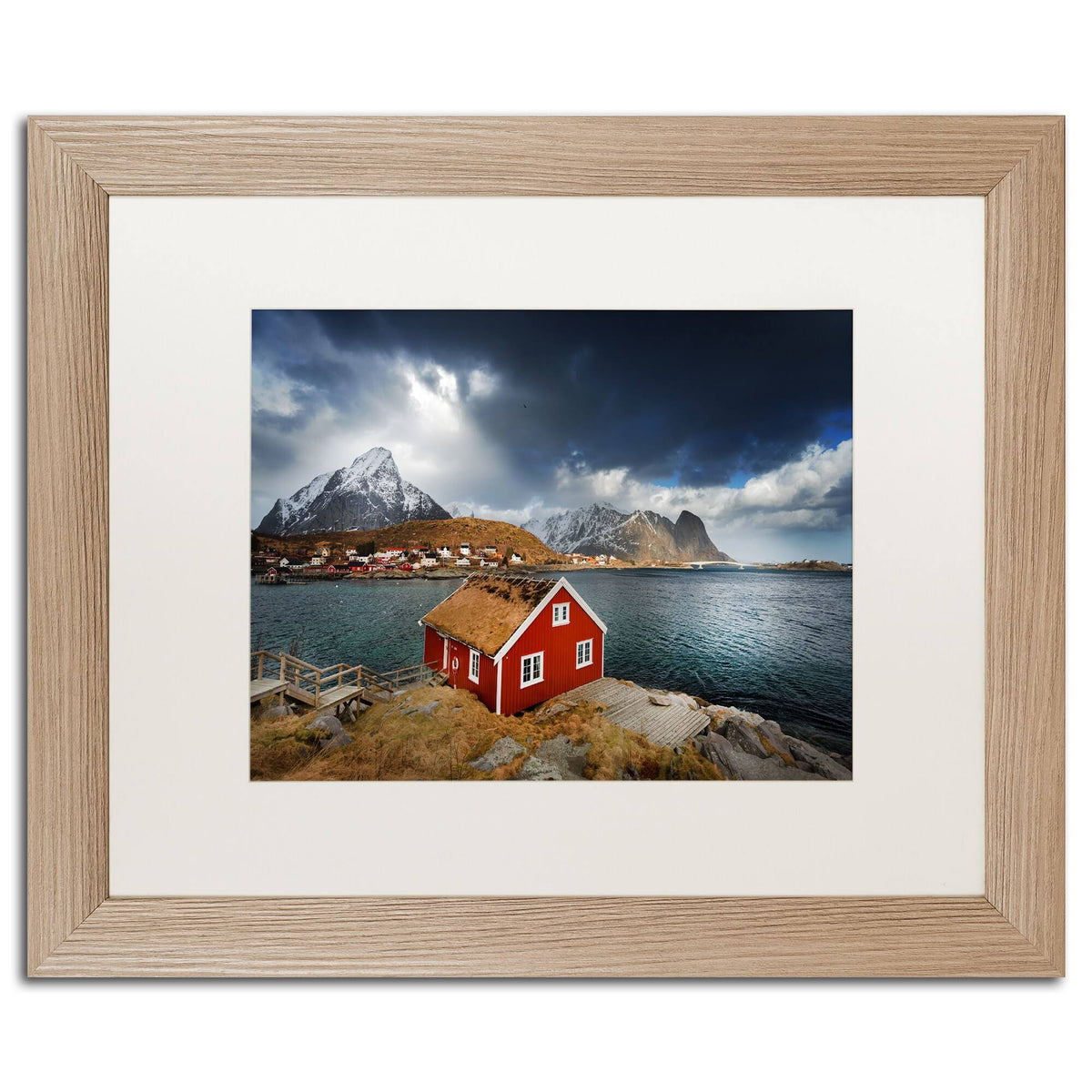 Matted Framed Photographic Print 11x22 H x 14x22 W x 0.5x22 D Birch L163839