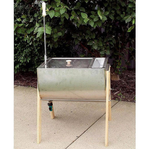 15 Gallon Laundry Agitator Hand Washer Tub and Wringer with Wooden Legs A775147
