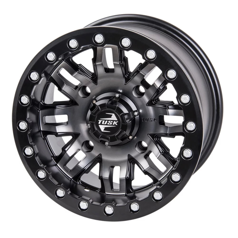 15x7 Gun Metal/Black Beadlock Wheel K467