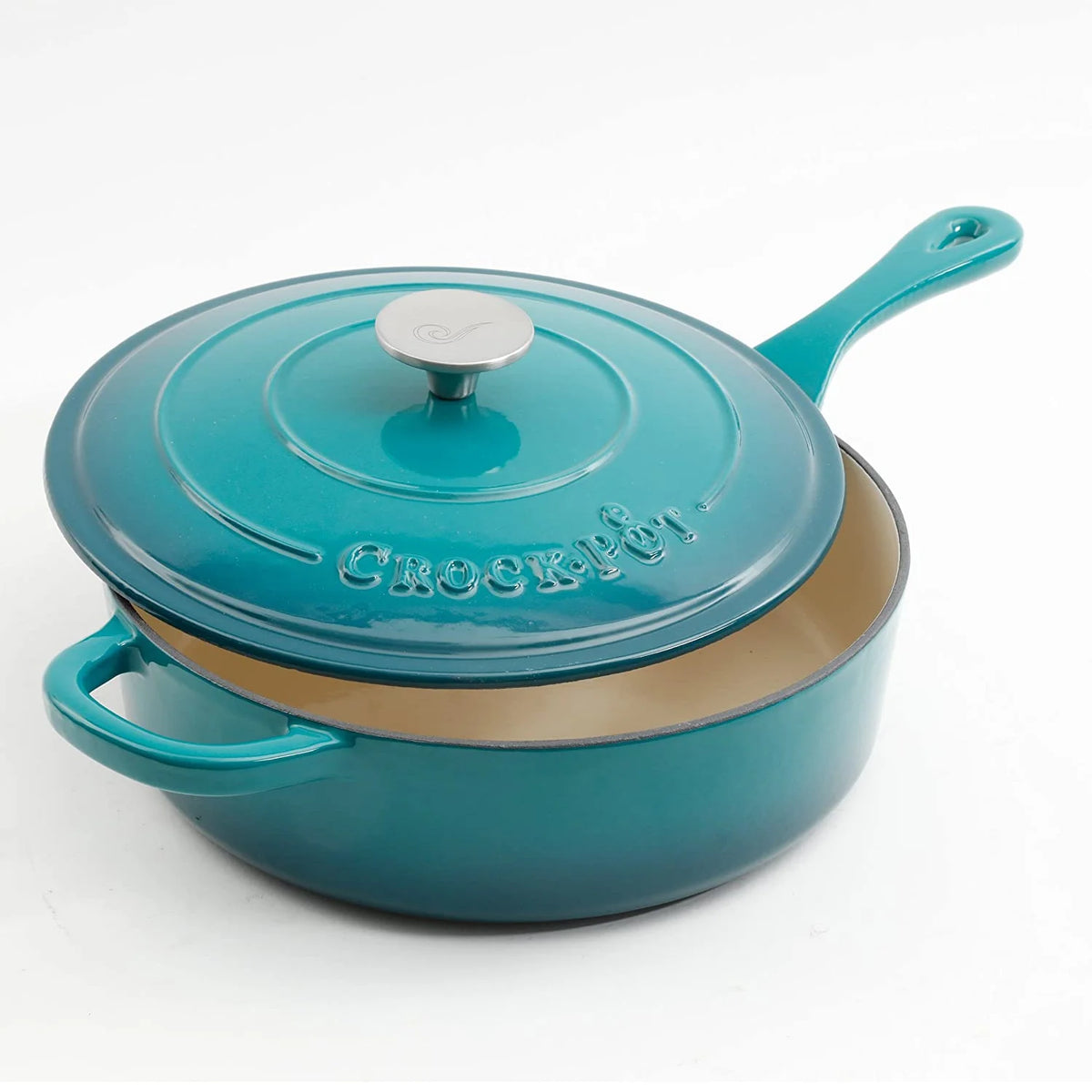 3.5 Quart Cast Iron Pan with 5 and 7 Quart Covered Dutch Ovens K8551