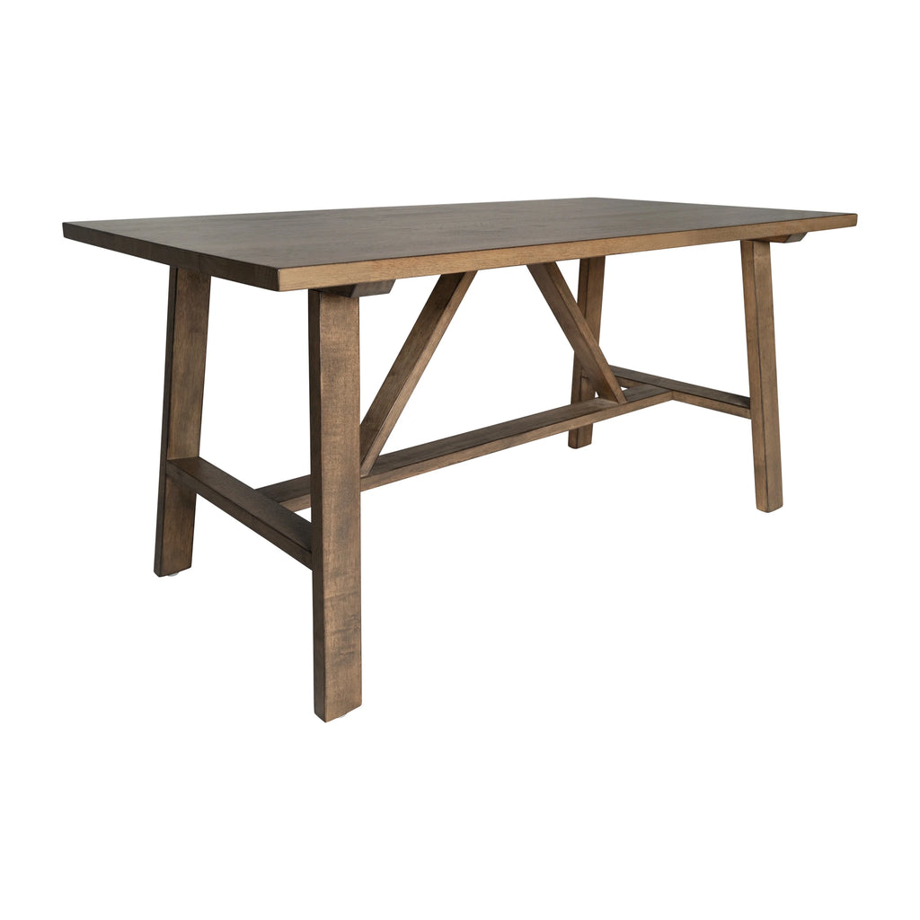 Solid Wood Farmhouse Coffee Table in Rustic Brown R389
