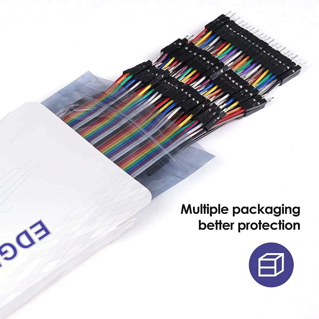 120pcs Breadboard Jumper Wires 20cm Male to Female E848968