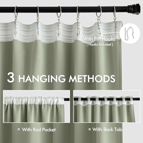 Cappuccino Brown Blackout Curtains 84 Inch Length 2 Panels Set K485897