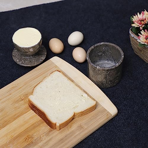 White Marble Butter Crock with Lid N26356