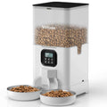 Automatic Cat Feeder with 2 Stainless Steel Bowls S962137