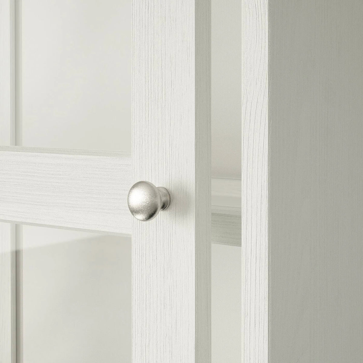 White Glass-Door Cabinet G480037