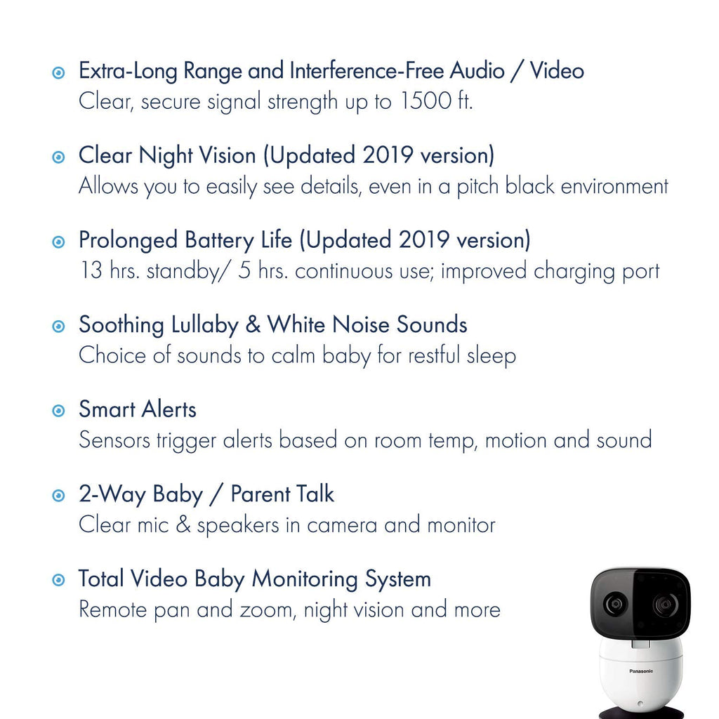 Baby Monitor with Camera and Audio, 3.5” Color Video, 2-Way Talk L4360