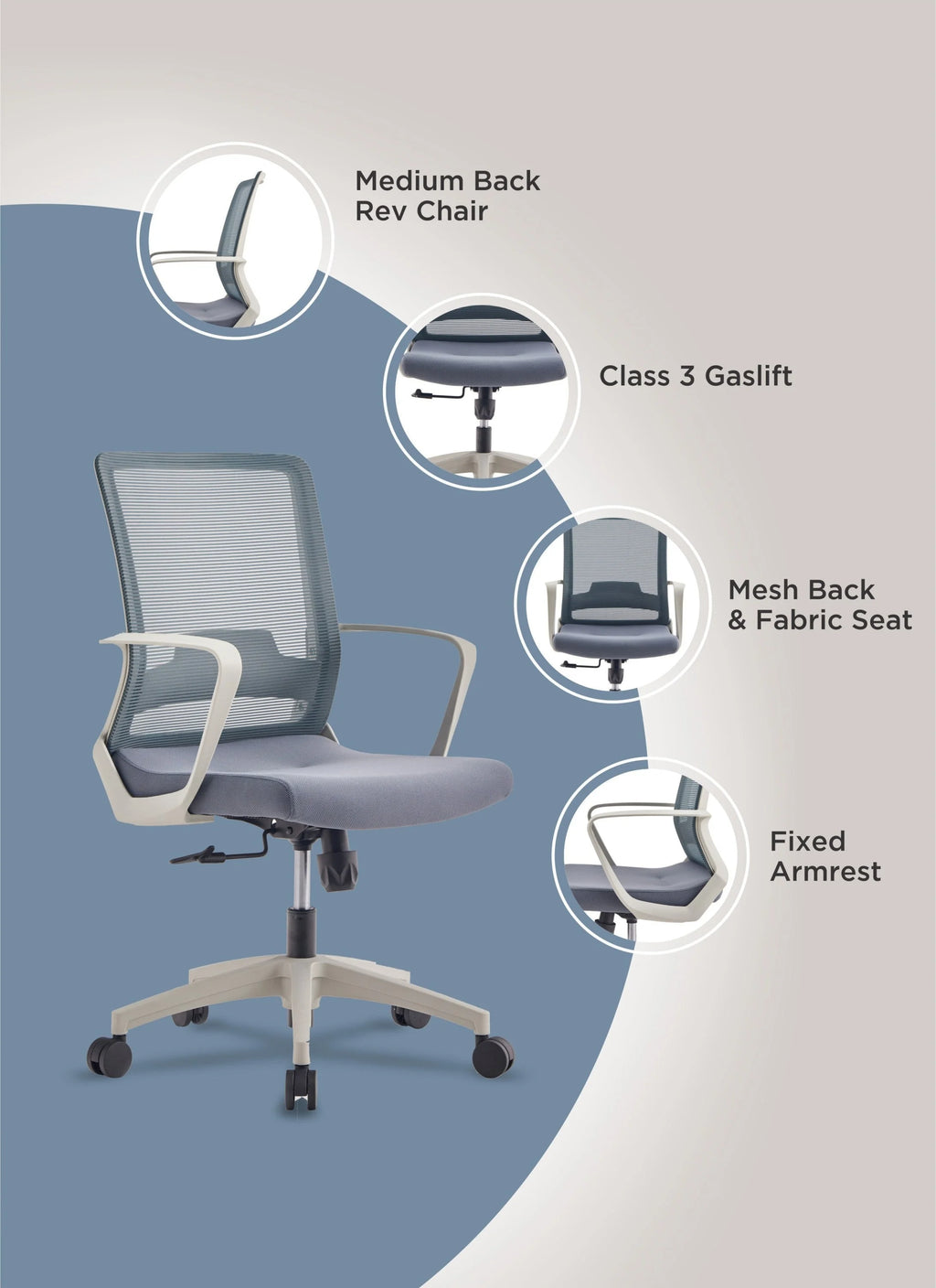 Black Mesh Office Chair Z7826